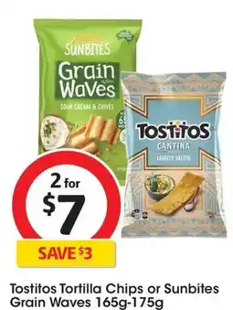 Coles Tostitos Lightly Salted Tortilla Chips offer