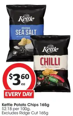 Coles Kettle Sea Salt Potato Chips offer