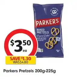 Coles Parker's Baked Pretzels Wheat Original offer