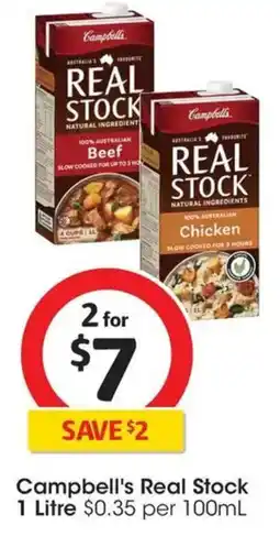 Coles Campbell's Real Stock Chicken offer