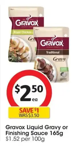 Coles Gravox Traditional Liquid Gravy Pouch offer