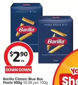 Coles Barilla Rigatoni Pasta offer