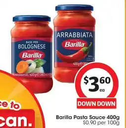 Coles Barilla Arrabbiata Pasta Sauce offer