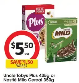 Coles Uncle Tobys Plus Antioxidant Breakfast Cereal offer