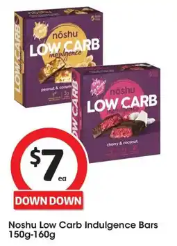 Coles Noshu Low Carb Cherry And Coconut Indulgence Bars offer