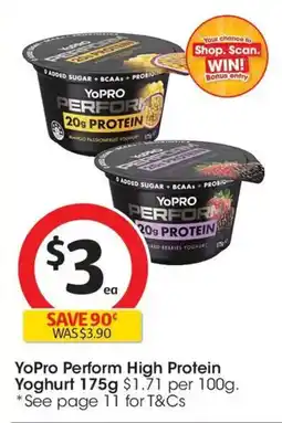 Coles YoPro Perform High Protein Yoghurt offer