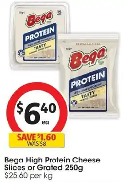 Coles Bega Cheese Tasty Protein Natural Slices offer