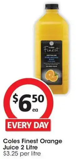Coles Coles Finest Orange Juice offer