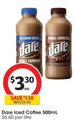 Coles Dare Iced Coffee offer