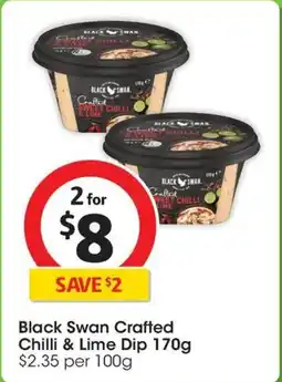 Coles Black Swan Crafted Chilli & Lime Dip offer