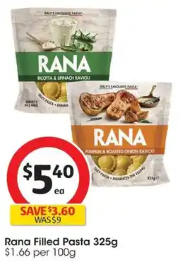 Coles Rana Filled Pasta offer