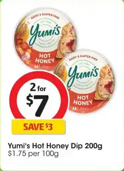 Coles Yumi's Hot Honey Dip offer