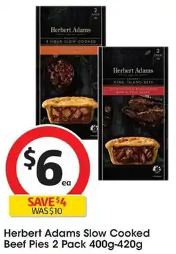 Coles Herbert Adams Slow Cooked Beef Pies offer