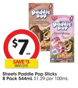 Coles Streets Paddle Pop Sticks offer