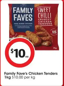 Coles Family Fave's Chicken Tenders offer