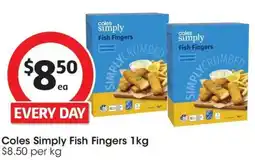 Coles Coles Simply Fish Fingers offer