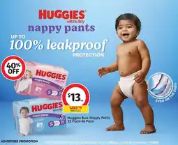 Coles Huggies Bulk Nappy Pants offer