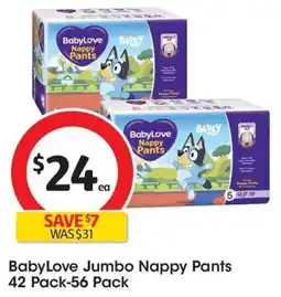 Coles BabyLove Jumbo Nappy Pants offer