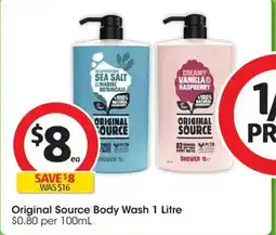 Coles Original Source Body Wash offer