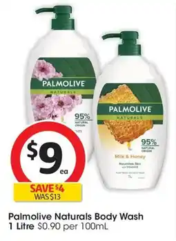 Coles Palmolive Naturals Body Wash offer