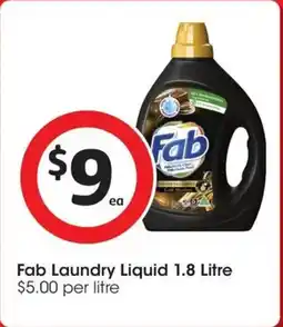 Coles Fab Laundry Liquid offer
