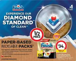 Coles Finish Ultimate Plus Dishwashing Tablets offer