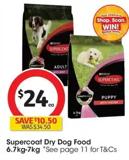 Coles Supercoat Dry Dog Food offer
