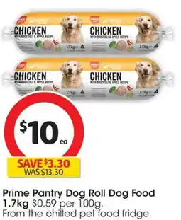 Coles Prime Pantry Dog Roll Dog Food offer
