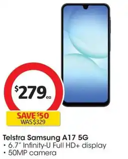 Coles Telstra Samsung A17 5G offer