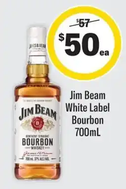 Coles Jim Beam White Label Bourbon offer