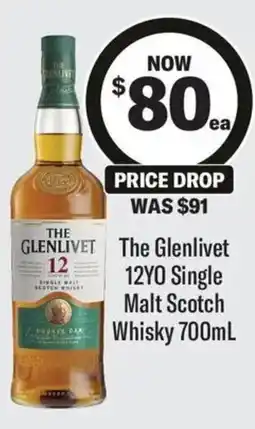 Coles The Glenlivet 12YO Single Malt Scotch Whisky offer