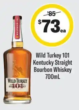 Coles Wild Turkey 101 Kentucky Straight Bourbon Whiskey offer