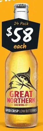 Cellarbrations Great Northern Super Crisp Stubbies offer