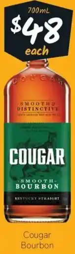 Cellarbrations Cougar Bourbon offer