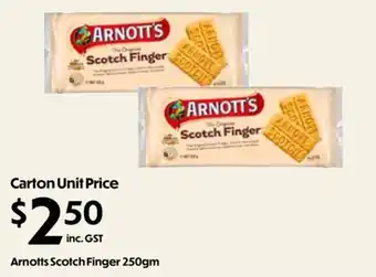 Arnott's Scotch Finger