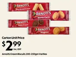 Campbells Wholesale Arnott's Cream Biscuits Varieties offer