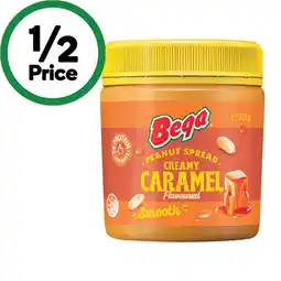 Woolworths Bega Flavoured Peanut Spreads or Whipped Peanut Butter 325-375g offer