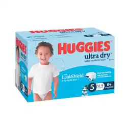Woolworths Huggies Ultra Dry Jumbo Nappies Pk 60-90 or Newborn or Infant Skin Protect Jumbo Nappies Pk 96-108 offer