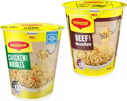 IGA Maggi Cup Noodles Selected Varieties offer