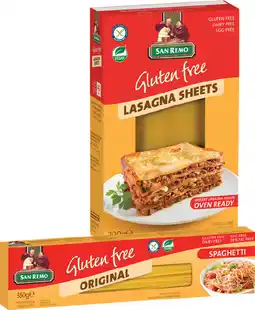 IGA San Remo Gluten Free Pasta 200‑350g Selected Varieties offer