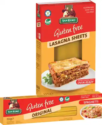 IGA San Remo Gluten Free Pasta 200‑350g Selected Varieties offer