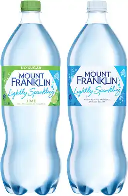 IGA Mount Franklin Lightly Sparkling Water Selected Varieties offer