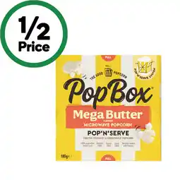 Woolworths PopBox Microwave Popcorn offer