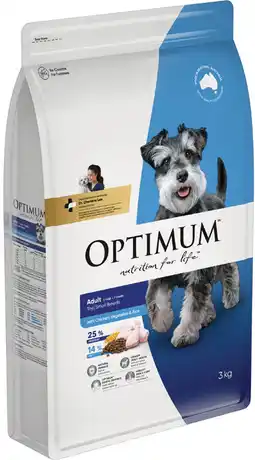 IGA Optimum Dry Dog Food 2.5‑3kg Selected Varieties offer