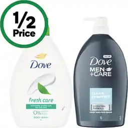 Woolworths Dove Body Wash offer