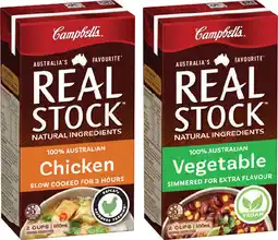 IGA Campbell’s Real Stock Selected Varieties offer