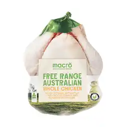 Woolworths Macro Free Range Australian Fresh Whole Plain RSPCA Approved Chicken offer
