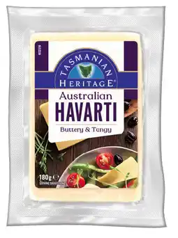 IGA Tasmanian Heritage Cheese Selected Varieties offer