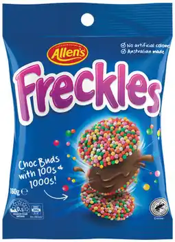 IGA Allen’s Freckles, Jaffas or Nestlé Smarties Share Pack 160g offer