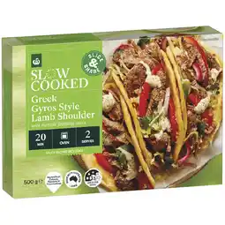 Woolworths Woolworths Slow Cooked Greek Gyros Style Lamb Shoulder with Tzatziki Finishing Sauce offer